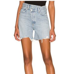 NWT- Agolde Criss Cross jean shorts